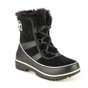 Sorel Tivoli 2 Suede Waterproof Snow Boots Black 8.5